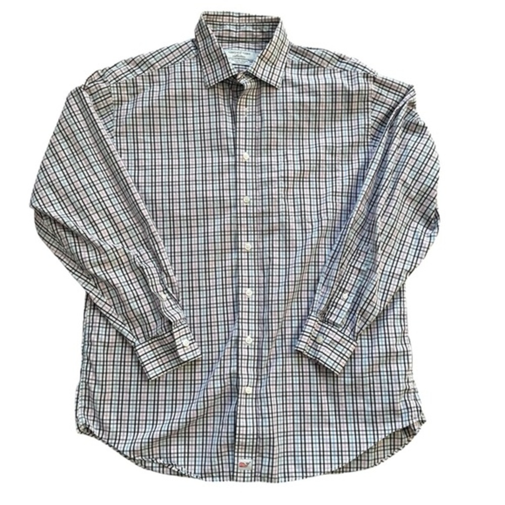 Vineyard Vines Collection Taylor Button-Up Plaid Shirt | Men’s Size Large - Picture 3 of 8